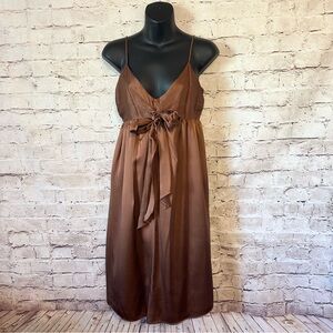 Molly Bracken Silk Midi Dress